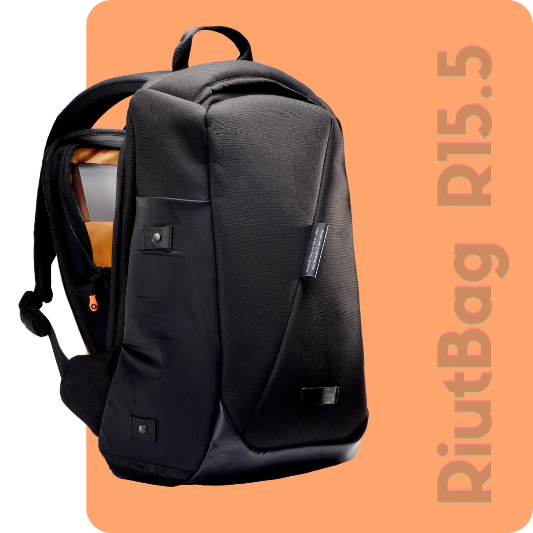 RiutBag R15.5 Everyday Carry Laptop Backpack | Secure, 23.5L Capacity